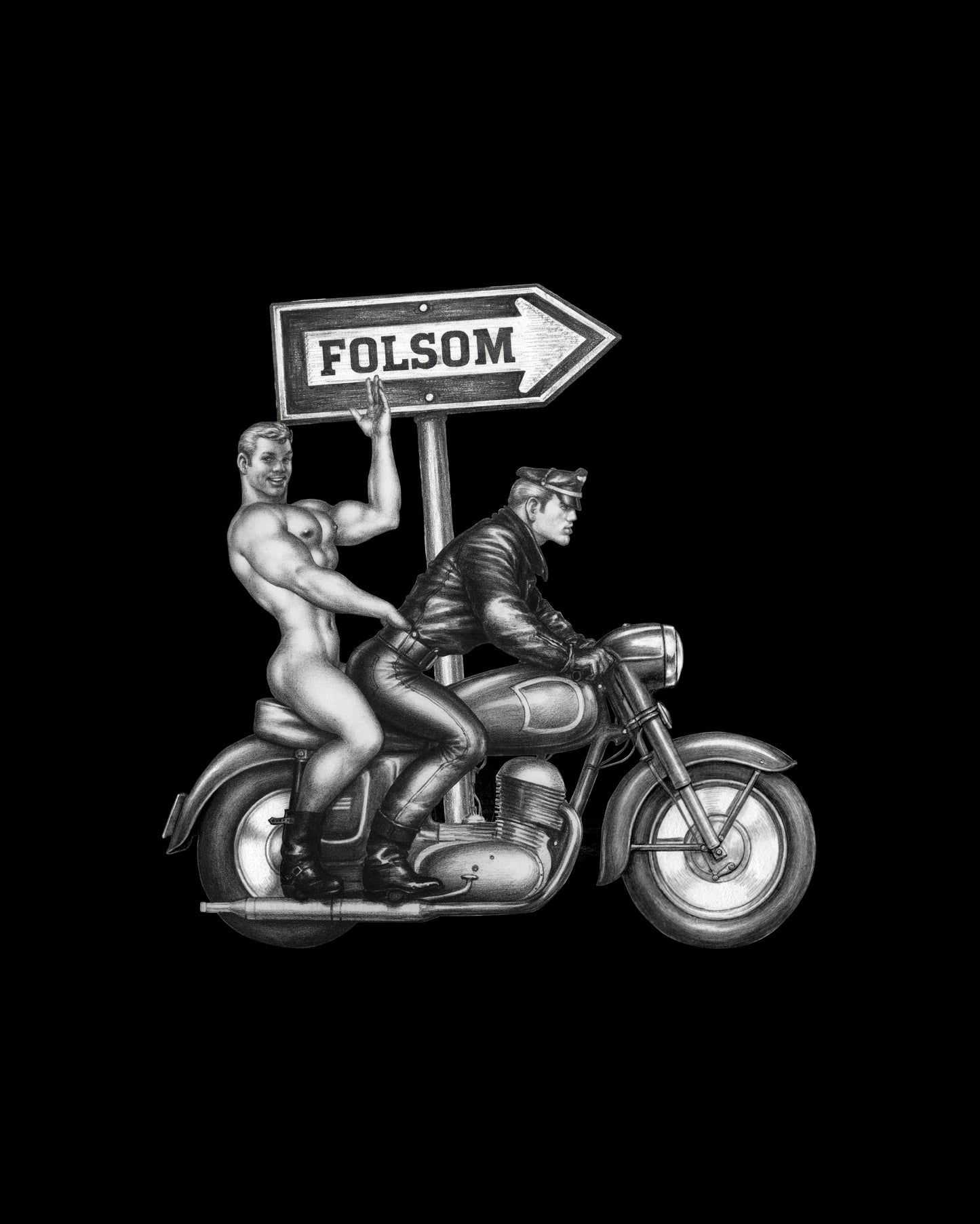 Tom of Finland x Folsom Europe – 2026 Limited Edition Black T-Shirt